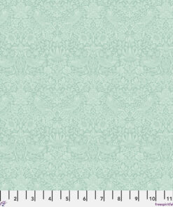 Free Spirit Fabrics - Morris and Co - The Trellis Palette - Kelmscott Water - Strawberry Thief - Tone-on-Tone - Pale Mint Green - PWWM153 KE