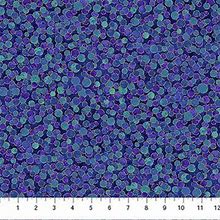 Northcott - Shimmer Basics - Cotton - Blue and Mauve and Gold -Deep Sea - 27897 44