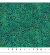 Northcott - Shimmer Basics - Cotton - Green and Gold - Deep Sea - 27897 78