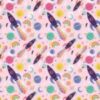 Reynard - Cosmic Rockets - Cotton - Childrens - Pink - AR 4263