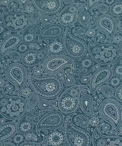 Reynard Fabrics - Paisley Print - Duck Egg Blue - 04