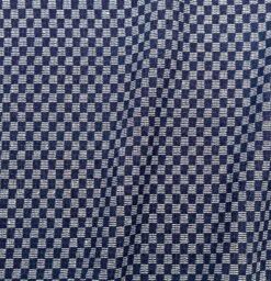 Telio Fabrics - Dressmaking  - Carreau - Cotton Polyester - Checkerboard - Indigo-Blue - 46634-03