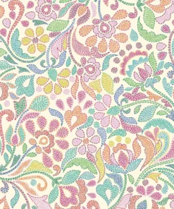 Lewis & Irene - Sambramha - John Scott - Stitches on cream - cream -A 976 A