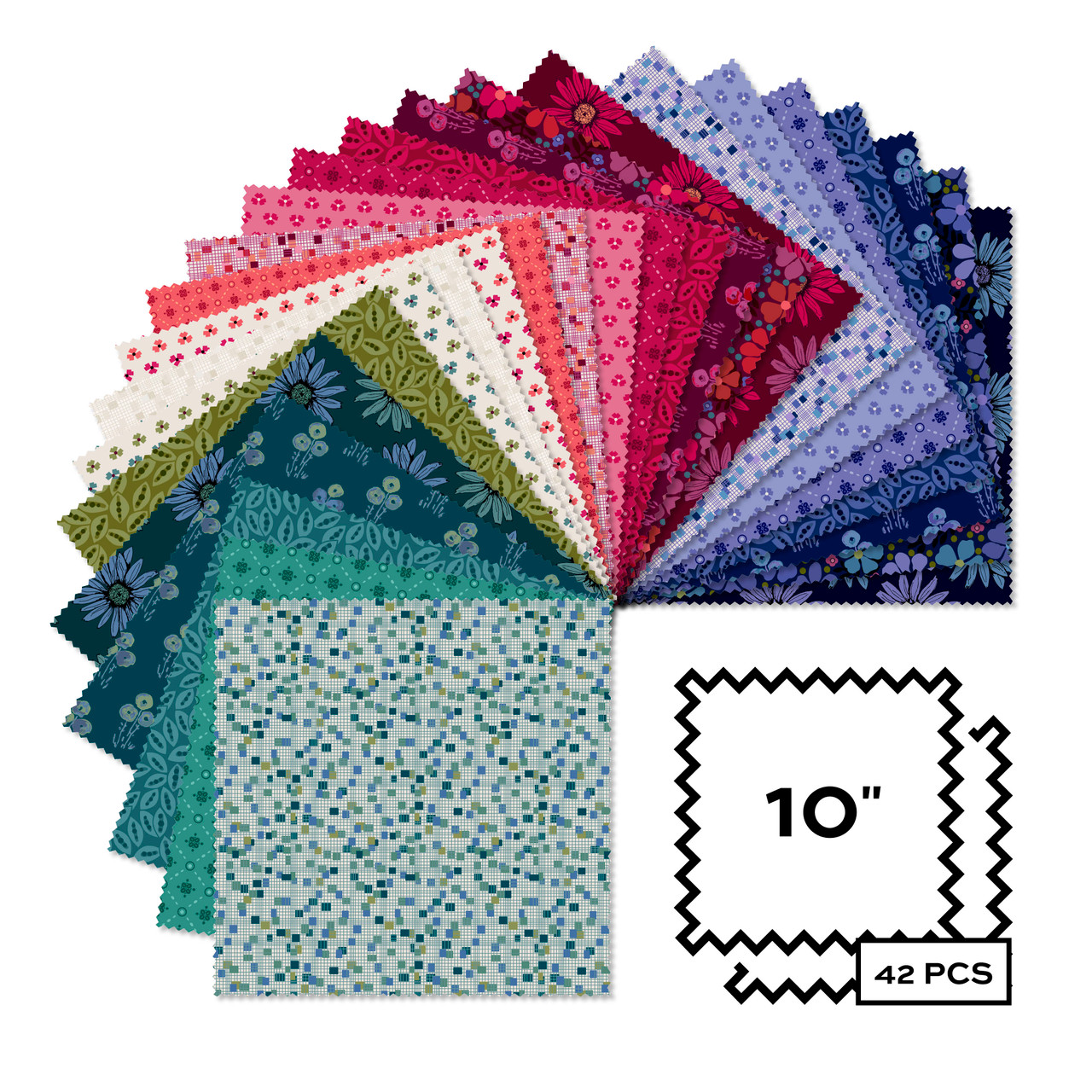 Andover Fabrics - Pre-cuts - Layer Cake - Mystic Meadow - Myst 42