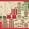 Moda Fabrics - Holiday Cheer - Panel - Christmas - Cut and Sew - Reindeer Toys - Natural Multi - 20979 11