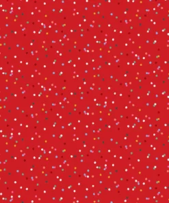 Thread & Ink - Deck the Halls by Geetanjali Behera - Christmas 2026 - Confetti - Poppy - Red Multi - TICONF 5000 Poppy