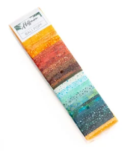 Hoffman Batiks for Stof Fabrics - Precuts - Jelly Roll / Strip Pie - Sunny Turquoise - Dots - Multi - 766