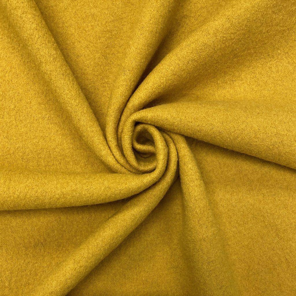 John Louden Fabrics - Dressmaking - Wool Boucle - (Boiled wool) - JLW0024OCHRE-F