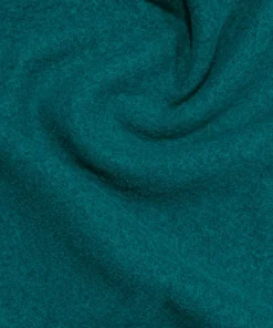 John Louden Fabrics - Dressmaking - Wool Boucle - (Boiled wool) - JLW0024TURQ-F