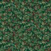 Makower - Adorn - Christmas - Holly and Berries - Metallic - Red - Green - 214 - Q