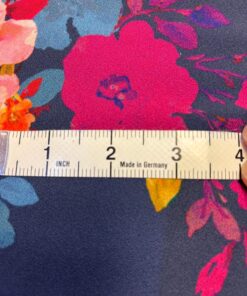 Alternative view of Peter Horton Textiles - Dressmaking - Floral Print - Blue - Multi - Polyester - Lycra - 7612