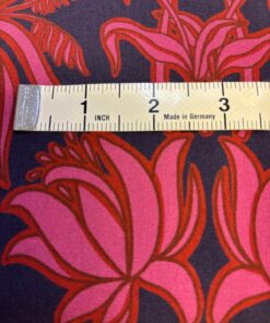 Alternative view of Peter Horton Textiles - Dressmaking - Floral - Blue Pink Multi - Lyocell - ANA040/DIG00