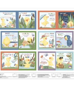 Sweet Cee Creative for Studio E - Lucky Duck - A Day with Ducky - Panel - Soft Book - Bedtime Story - Multi - 8973BP 108