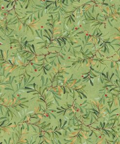 Nancy Halvorsen - The 12 Days of Christmas - Christmas - Foliage on Green - Multi -17274 42