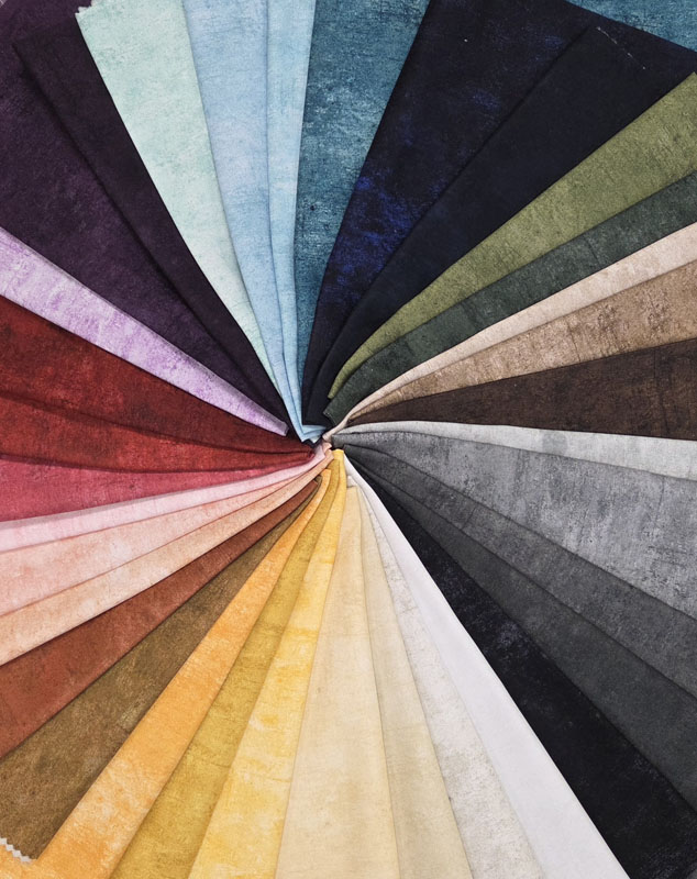 Trend Tex - Maple Rolls - Texture Basics by Winbourne Fabrics - Jelly Rolls - Precuts - Mottled Tone-on-Tone - Multi