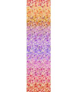 Lewis &- Irene - Boho Blooms - Berry - Floral - Ombre - Multi - OM3B
