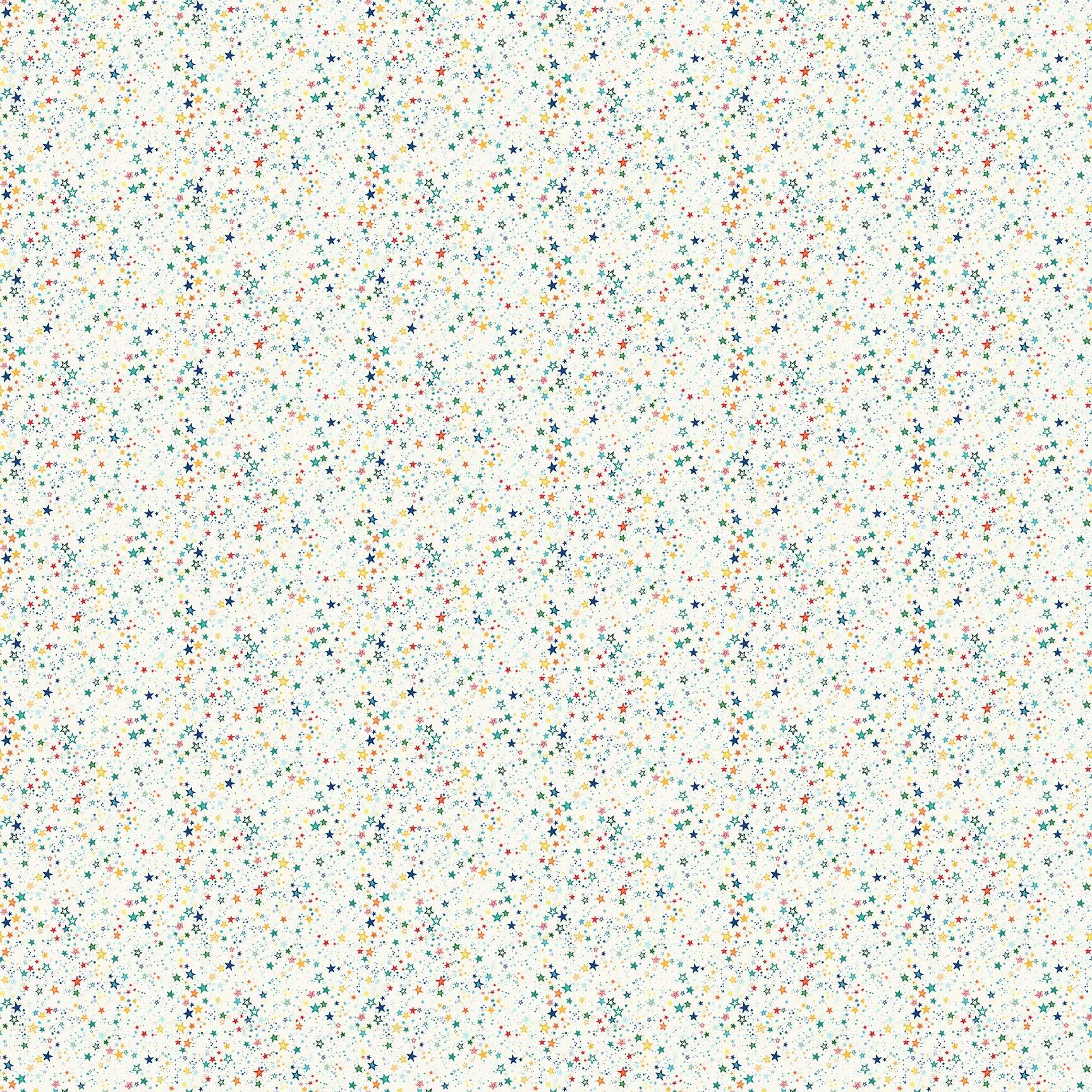 Makower - Orbit - Starlight - Stars and Dots - Cream - Multi - 252 Q