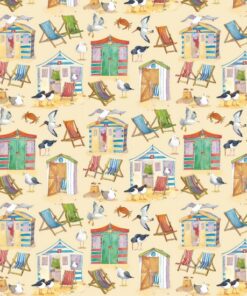 Nutex Fabrics - Coastal by Emma Ball - Beach Houses - Beige Multi - 82290 103