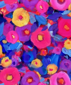 Nutex Fabrics - Painted Garden - Packed - Multi-coloured - 02280 - 102