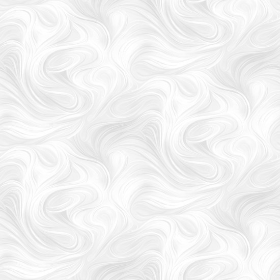 Nutex Fabrics - Basket and Blooms - Swirls - White and Grey - 82050 1