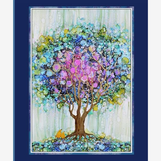 P & B Fabrics - Tree of Life - Panel - 06376
