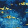 Robert Kaufman - Stardust - Texture - Starry Sky - Sapphire - Blue - Gold Metallic - 24103 72 Cobalt